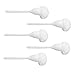Cabilock 5pcs Soft Toilet Brush Drill Bit Holder Electric Cleaning Brushes for Household Use Bathtub Handle Swab Toilet Brush Mop Toilet Scrubber Toilet Brush Swab Toilet Cleaners White