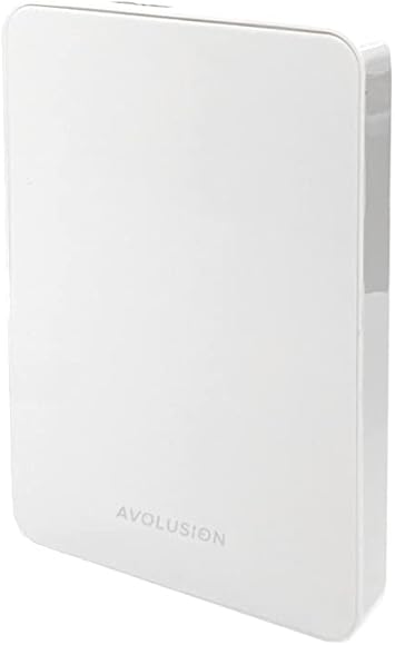 Avolusion HD250U3-Z1-PRO-WH 1TB USB 3.0 Portable External Gaming Hard Drive - White for PS5 / PS4, Pre-Formatted