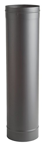 Black Stove Pipe- 22 Gauge-6"x48"