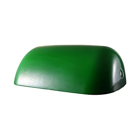 Arncmiv Glass Bankers Lamp Shade Replacement Cover or Bankers Desk Lamp Shade Replacement Glass Cover for Green Color Cover