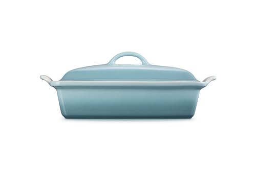 Image of Le Creuset Stoneware Covered Rectangular Casserole, 12 inch x 9 inch, Sea Salt