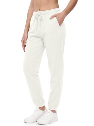 Image of Love My Fashions® Plain Joggers for Women UK Casual Jogging Bottoms Ladies Sweatpants Running Sports Trouser with Pockets Cream
