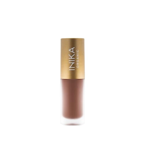 Image of INIKA Organic Tinted Lip Oil | Bakuchiol, Squalane + Collagen in a Glossy Wash of Color. Luxuriously Smoothing & Hydrating Lipgloss. Natural, Vegan. 0.16 Fl oz (Cinnamon)
