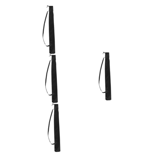 ifundom 4pcs Baseball Bat Storage Bag Baseball Bat Bag Foam Sports Bat Ball Bag Small Adult Youth Large Pouch Carry Bags Accessory Holder Cover Strap Carrier Case Black Oxford Cloth