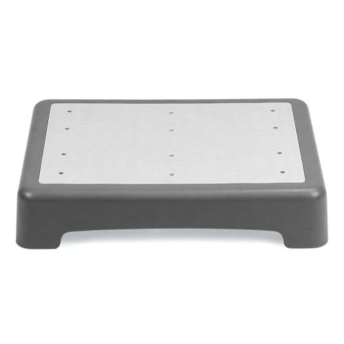 QWORK® rutschfest Halbstufe 9cm - Tragbare Steighilfe & Einstiegshilfe Tritthocker bis 220 kg Belastbar für Senioren, Dusche, Badewanne, Auto, Outdoor