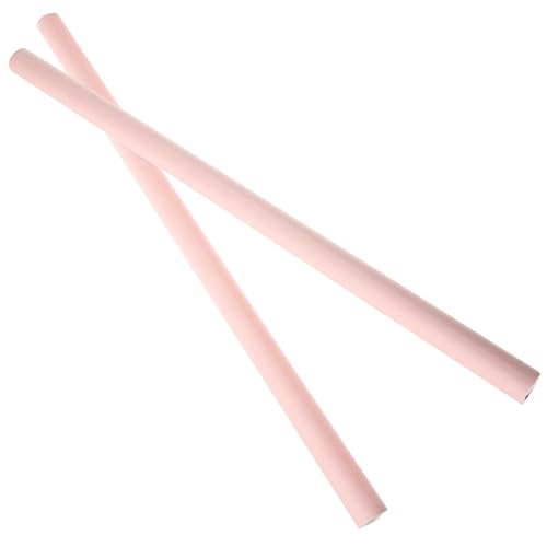 Palos de yoga tubo metálico espuma rosa para estiramiento y postura