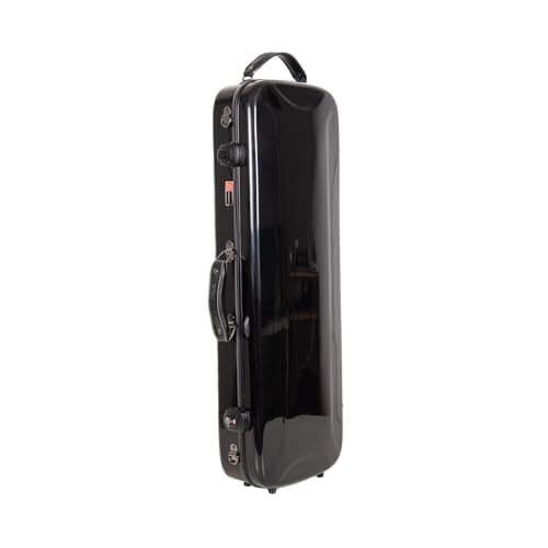 Crossrock Fiberglass Oblong Case fits 4/4 Full-Size Violin, Includes TSA lock, Protective Blanket, Hygrometer, Accessory Compartments-Black (CRF2020VBK-R) by Crossrock - Image 3