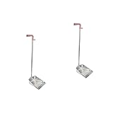 GOOFFY Abfallbehälter mit Edelstahl-Reinigungs- und Kehrschaufeln Haustier for schweren Stahl, Kehrleistung, Müll, Küche, Zimmerzubehör, Mülleimer, Garage, Haushalt, freistehend Kehrschaufel ( Color :