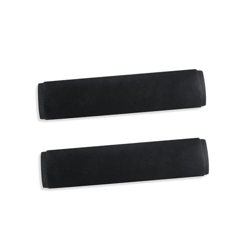 LMOGWL 2 piezas Cinturón de seguridad Negro Pad, Cinturón de seguridad del coche Forro de cuello y protección de los hombros, suave y cómodo cinturón de seguridad de la correa de hombro cubierta