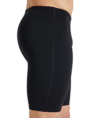 ARENA Men's Swim Jammer Team Solid MaxLife Athletic Swimwear Professional Training Swimsuit Sports Bathing Suit, Black/White, US Size 32 - Thumbnail 5