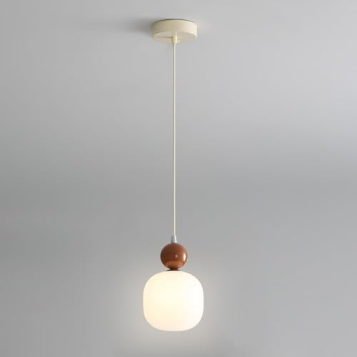 Lámpara colgante de cabecera kxtmm en estilo crema con pantalla de PE