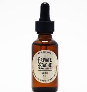 Private Stache Beard Oil, Coffee, Grind', 1 Ounce Bottle