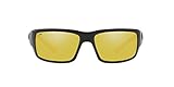 Costa Del Mar Men's Fantail 580P Polarized Rectangular Sunglasses, Blackout/Silver Sunrise Mirrored Polarized-580P, 59 mm