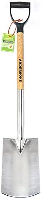 Garden Digging Spade, Stainless Steel, Increased Strength And Durability, Rust Resistant, Minimal Soil Adhesion