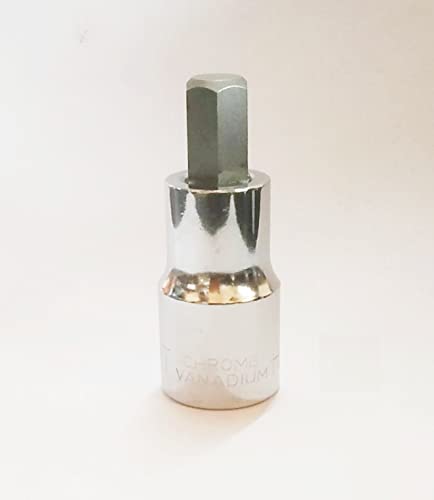 Image of CRV 1 /2 inch Drive Allen Hex Bit Socket, Heavy Duty use, Workshop, Garages, Chrome Vanadium Steel, Rust Free Hardened and Tempered, Anti-Slip & Anti-Corrosion properties 10 MM