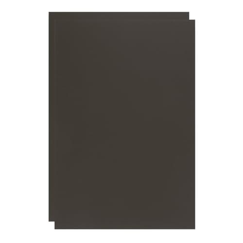 ABS Plastic Sheet 8 x 12 Inch,Flexible Plastic Sheets 1/16 Inch Thick Thermoplastic Sheet with Leather Texture Brown for DIY Crafts Decors 2Pcs