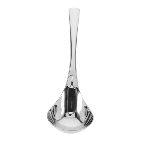 Garneck 8.3 Inches Soup Ladle Gravy Spoon Set Stainless Steel Mirror Finish Serving Ladles for Soup and Sauce