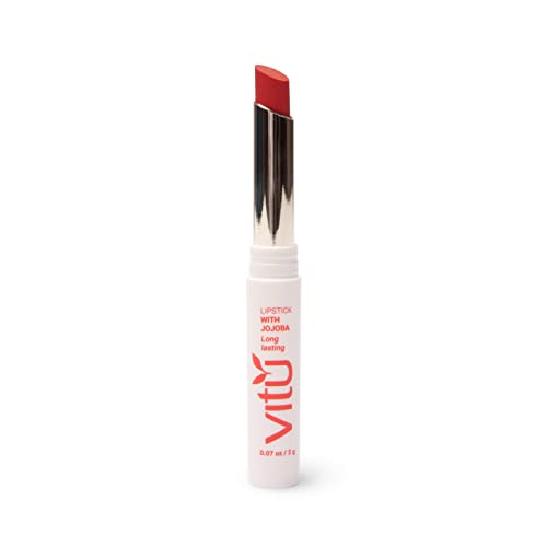 VITU Jojoba Lipstick Makeup with Vitamin and Antioxidants for Long Lasting and MatteTones 0.07 oz
