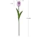 IPOPU Real Touch Purple Tulips 24PCS Artificial Flowers for Decoraion Fake Tulips Light Purple Flowers Floral Arrangements Artificial Faux Tulip Decor for Table Home Kitchen Decor (Light Purple)