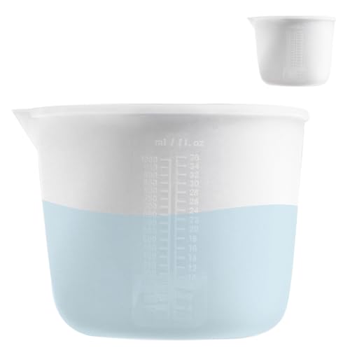 Silikon Messbecher 1000ml, Große Silikon Messbecher Epoxidharz, Silikon Messbecher Gießpulver, Harz Messbecher für Epoxidharz, Silikon Becher zum Gießen, für Gießformen, DIY Handmade, Basteln