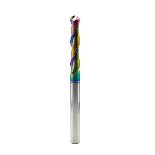 5/16" Extra Long 2-Flute Carbide Ball Nose End Mill, 4” OAL, 1pc