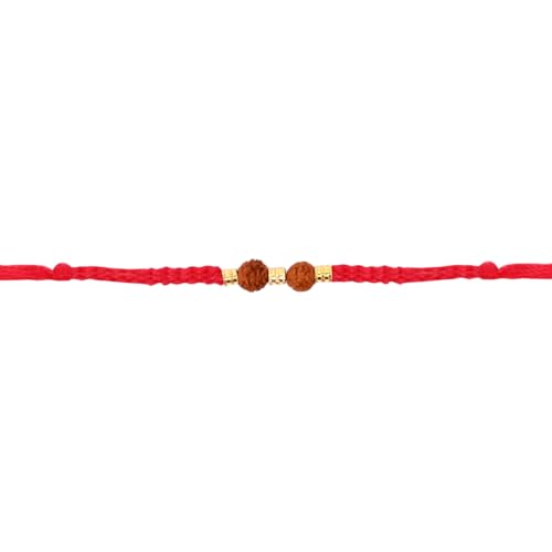 Image of I Jewels Design Rakhi With Roli Chawal & Rakshabandhan Card For Bro /Brother /Bhai