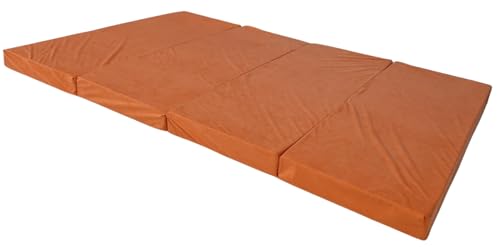 Natalia Spzoo Cama de Invitados, colchón Plegable 180 x 120 x 8 cm (Naranja 1333)