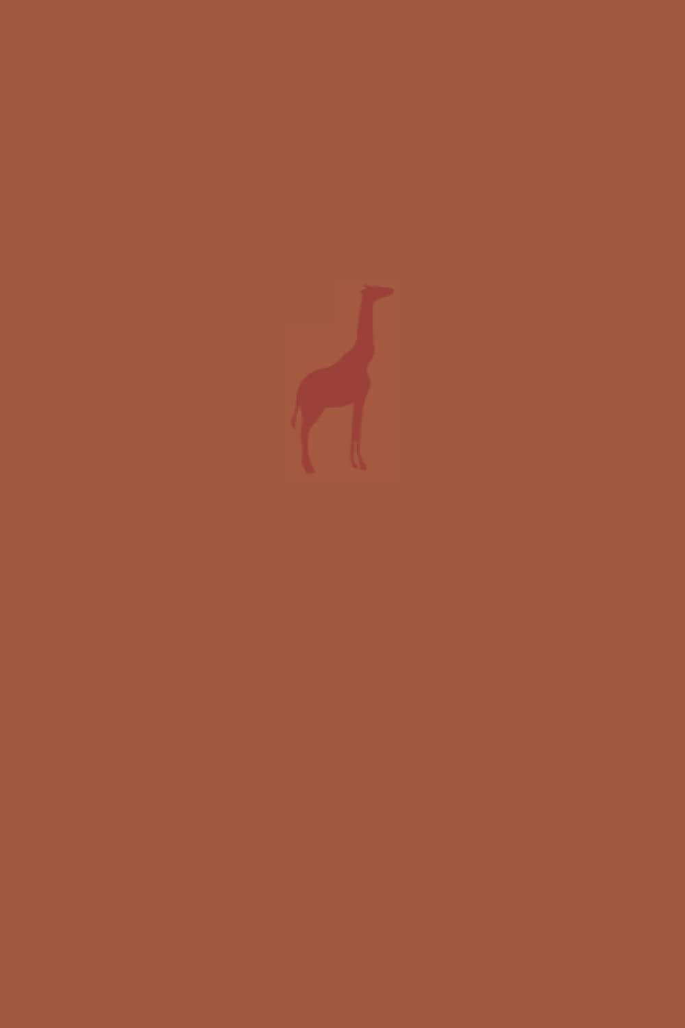 Notebook: Lined Journal Notepad, Orange Giraffe, Softcover, A5 6x9", Medium, 120 Blank Lined Pages