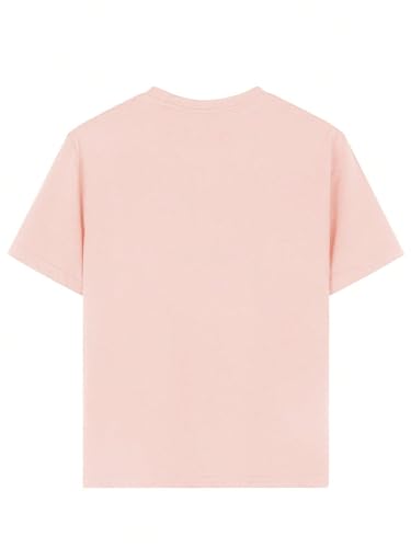 SHENHE Girl's Cute Graphic Tee Smiley Face Crew Neck Short Sleeve Summer Casual Tshirt Top2