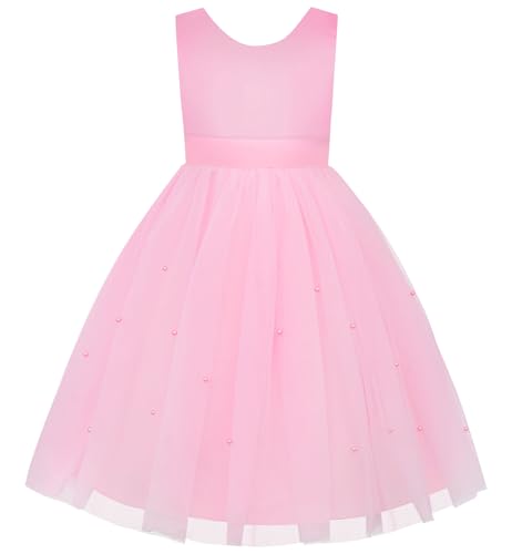 Image of JerrisApparel Flower Girls Dress Wedding Satin Dresses Princess Birthday Party Prom Ball Gown