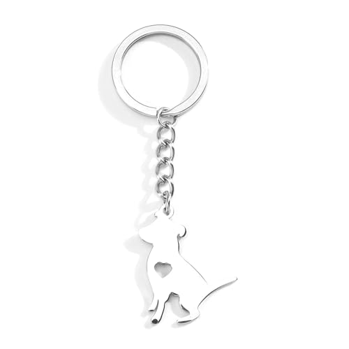 Porte-clés Petit Chien, Idée Cadeau Femme Porte Clés Amour et Amitié, Cadeau Anniversaire Femme, Porte Clé Voiture, Porte Clef Personnalisé, Cadeau Mignon et pour Amie ou Couple