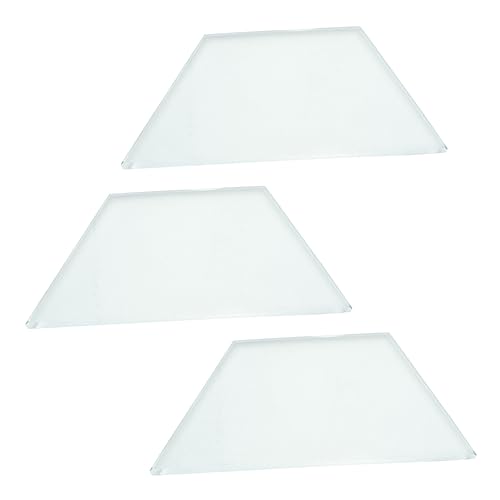 COSMEVIVI 3pcs Trapezoidal Glass Block Teaching Instrument Teaching Aid Lenses Convex Lens Material Lens Laboratory Teaching Lens Teaching Prop Physics Teaching Lens for Learning