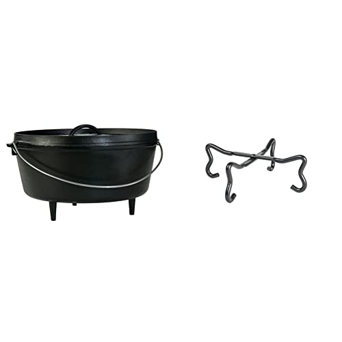Image of Lodge Deep Camp Dutch Oven (10 Qt) and Lodge 4-in-1 Camp Dutch Oven Tool