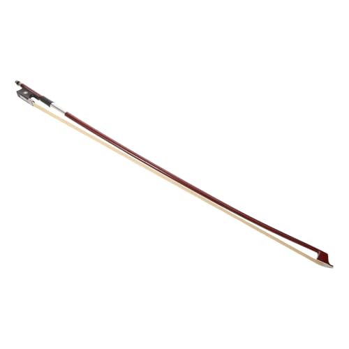 ANDRESLAD 1/2 Size Violin Bow for Students with Ebony Frog and Double Parisian Eyes Sandalwood Practice Bow with Smooth Screw Suitable for Beginner and Advanced Use