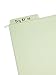 Smead Erasable FasTab Hanging File Folder, 1/3-Cut Built-in Tab, Letter Size, Moss, 20 per Box (64032)
