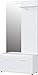 Produktbild Germania Garderobe 8540-84, in weiß, Fronten in Hochglanz, mit Spiegel und Schuhbank, 96x195x39 cm (BxHxT)