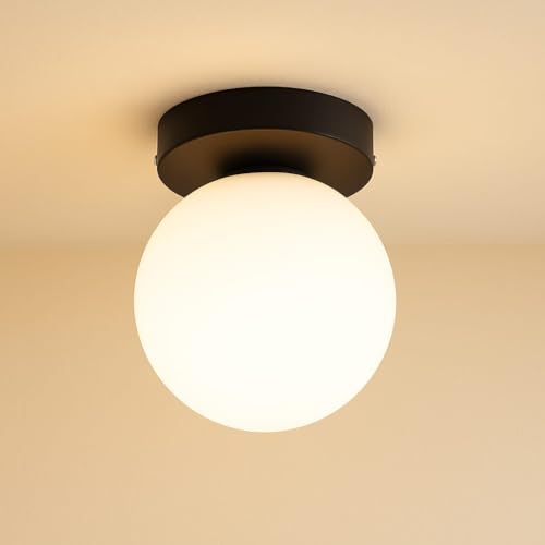 Mahganya Corded Electric, Metal Ceiling Pendent Light, Wall lamp (CL Doom White, Without Bulb)