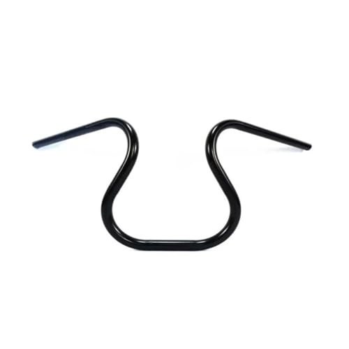 Guidon de moto vintage 22mm noir guidon retro pour cafe racer