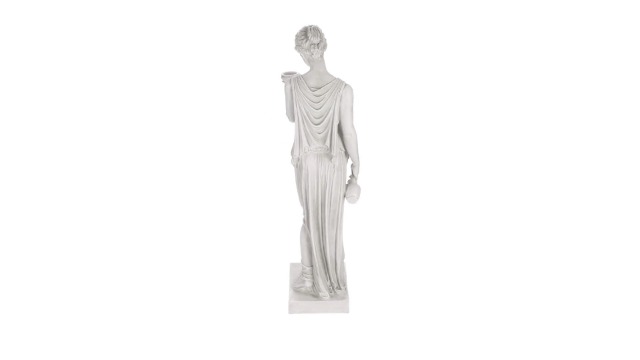 Design Toscano KY71304 Hebe Greek Woman Patron of Youth Indoor/Outdoor Garden Statue, Large Size, 10 inches Wide, 32 inches Tall, Handcast Polyresin, Antique Stone Finish