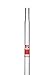 EISCO Serological Pipette, 5ml - Class A, Tolerance ±0.030ml - White Graduations - Color Code, Red - Calibrated for Delivery to Jet - Borosilicate Glass