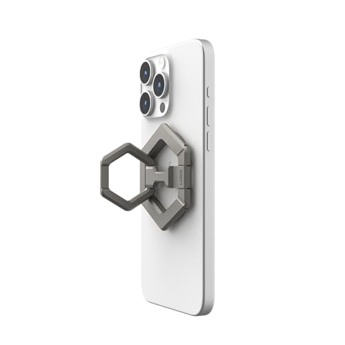 Image of URBAN ARMOR GEAR UAG Magnetic Phone Ring Stand Compatible with MagSafe Magnet, Removable Metal Finger Ring Grip & 360 Rotation Adjustable Kickstand for iPhone 17, Galaxy S26, Titanium