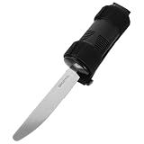 HONMEET Adaptiver Rutschfester Dinner Cutter für Senioren Leichter Drehbarer Besteckschneider aus Edelstahl und Ergonomisch für Zitternde Hände Praktische Esshilfe für Erwachsene und