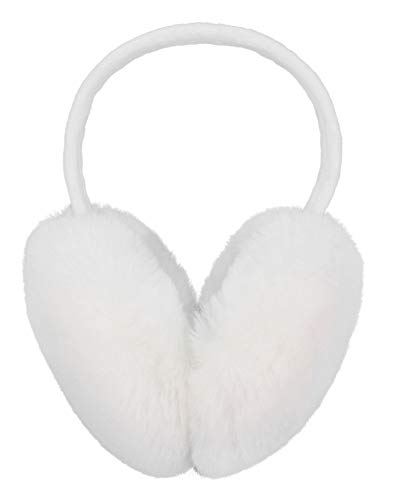 Lullaby Unisex Womens Mens Winter Warm Earmuffs Faux Fur Ear Warmers White