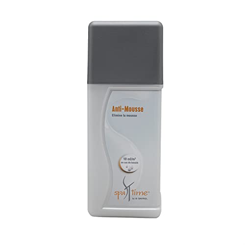 BAYROL SpaTime Anti-Mousse Liquide 1L - Élimine la Mousse au Spa pour une Eau Claire | Tests HPS Inclus | Idéal pour les