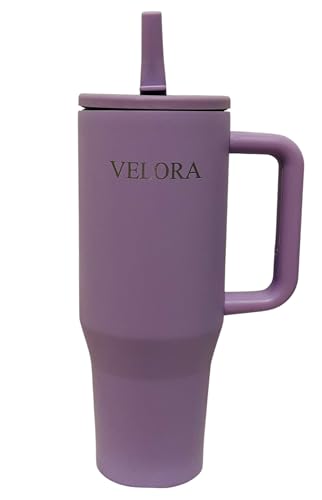 VELORA ChillGuard 40 oz Stainless Steel Insulated Tumbler for Hot & Cold Drinks (Water, Coffee, Smoothies, juices etc) (Purple)