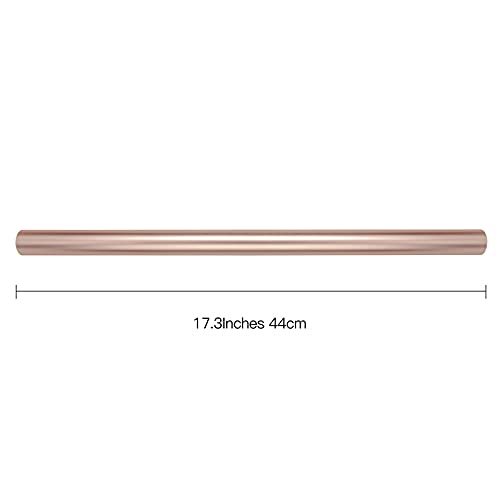 Ruspepa Rose Gold Metallic Wrapping Paper - Solid Color Matte Paper Perfect For Wedding,Birthday,Christmas,Baby Shower - 17.3 Inches X 32.8 Feet #TOP1