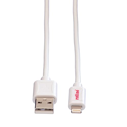 Cable USB a Lightning ROLINE de 0.15m blanco para dispositivos Apple 2