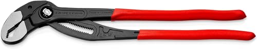 KNIPEX Cobra XL Szczypce do rur w opakowaniu z zawieszką fosforanowana, szara pokryte antypoślizgowym tworzywem sztucznym 400 mm, 87 01 400 SB
