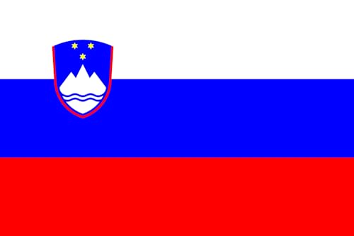 Drapeau Large Slovénie de 1,5m² en format paysage pour mât extérieur - 2