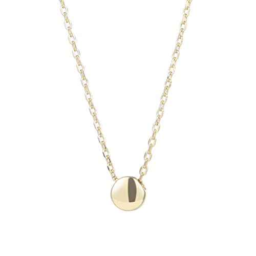 Collier femme pendentif haricot or rose pour un style été chic